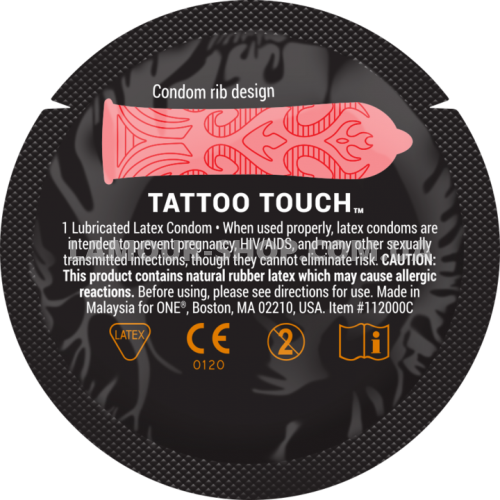 фото Презерватив Tattoo Touch (текстуровані унікальними ребрами)