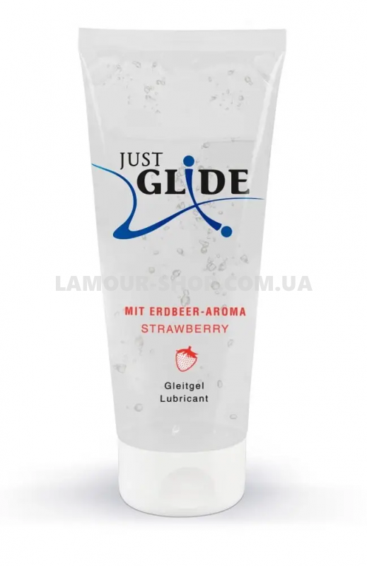 фото Гель-лубрикант Just Glide - Strawberry, 200 ml