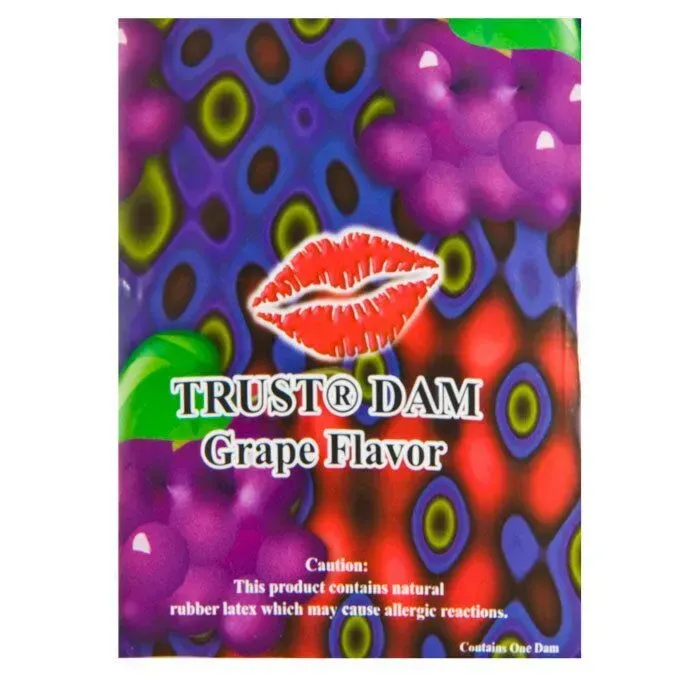 фото Латексна серветка  Latex Dental Dams Grape 1 шт