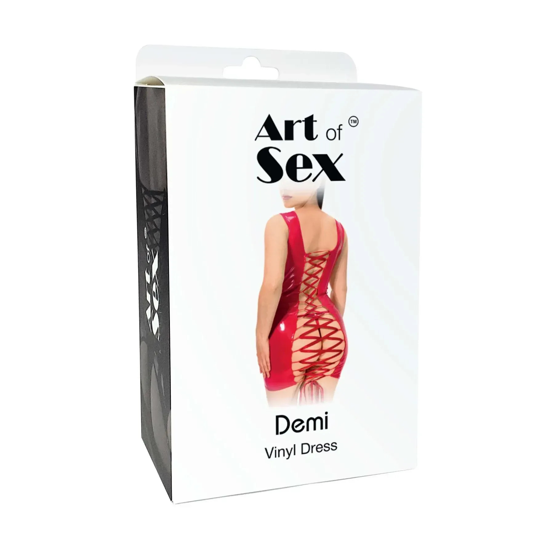 фото Лакована сукня  на шнурівці Art of Sex - Demi, колір червоний, XS-M