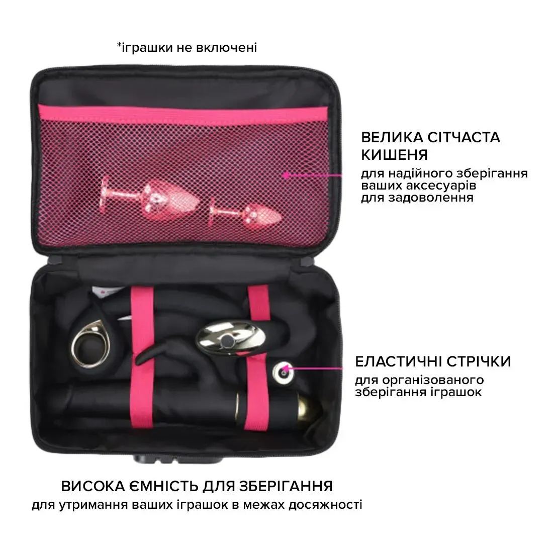 фото Кейс для іграшок з кодовим замком Dorcel DISCREET BOX