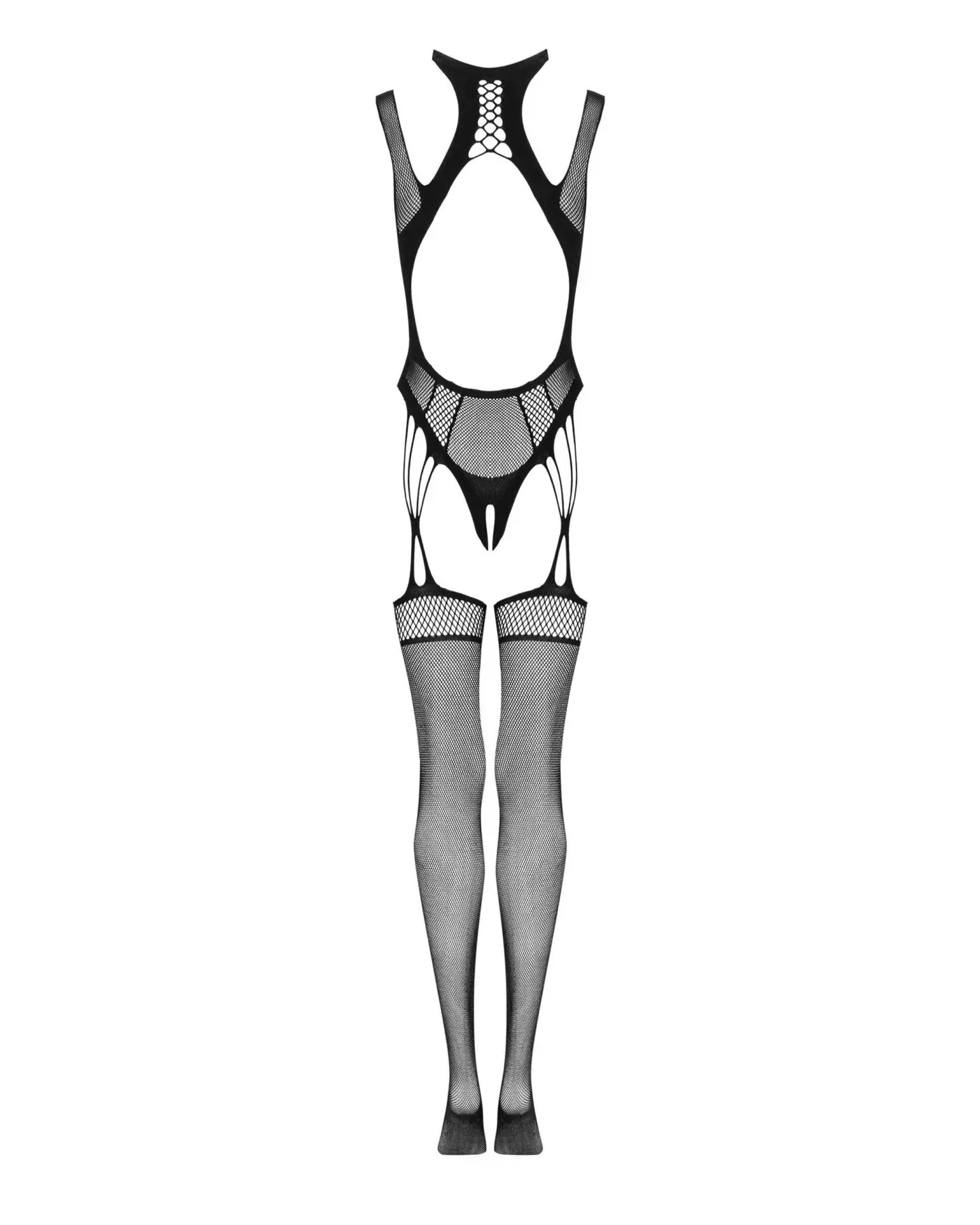 фото Бодістокінг з отворами Obsessive Bodystocking  black S/M/L, чорний