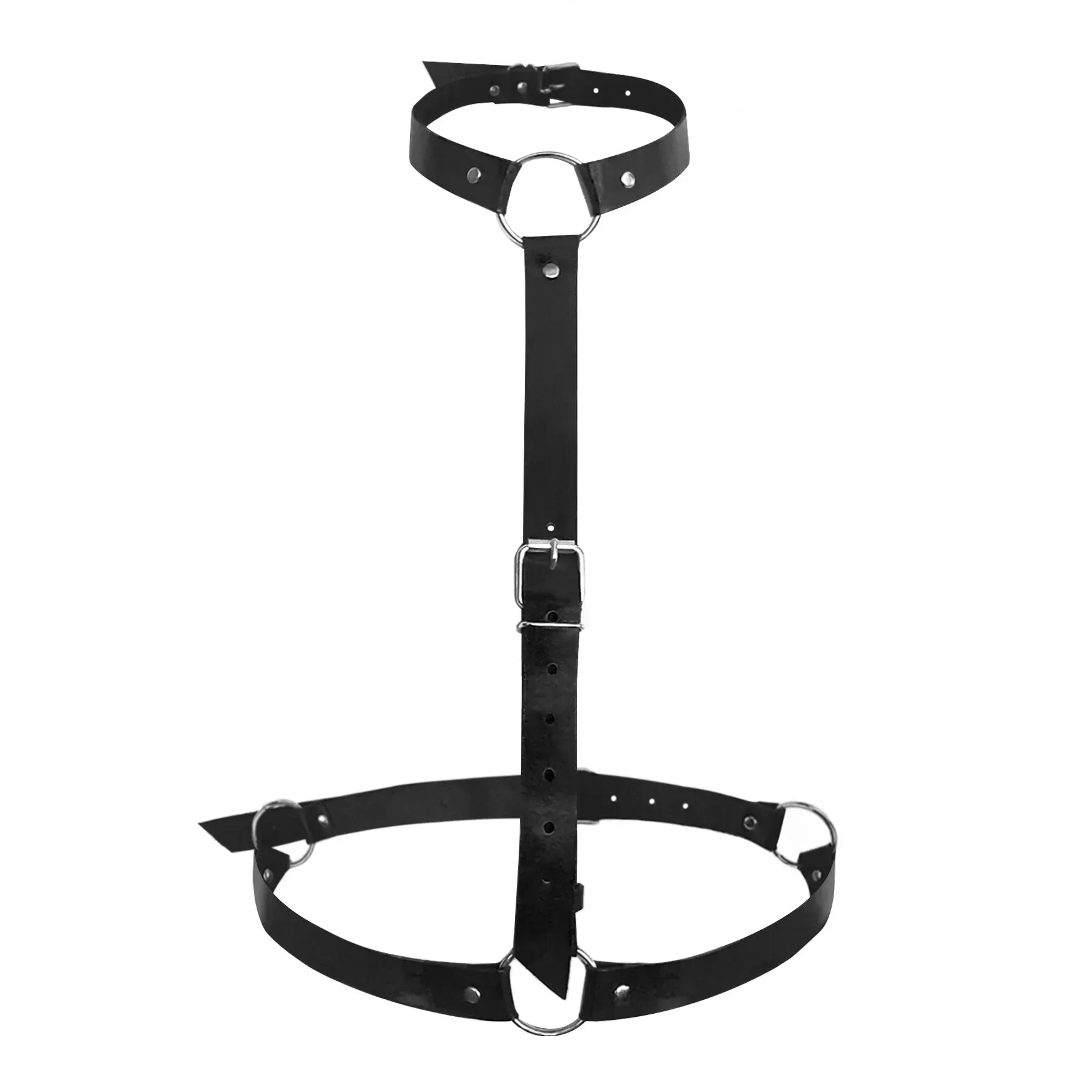 фото Портупея Art of Sex - Debbi натуральна шкіра, розмір XS-2XL, колір чорний