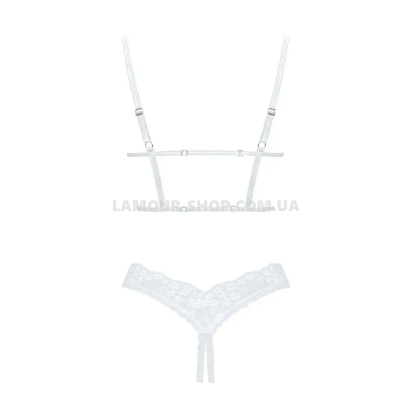 фото Комплект  Obsessive Heavenlly 2-pcs cupless set M/L, відкриті груди, з досту