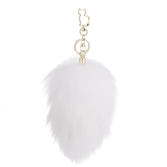 фото Анальна пробка  Кролячий хвіст LOCKINK SEVANDA White Bunny-Tail Anal Pear-sha