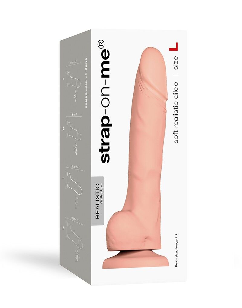 фото Реалістичний фалоімітатор Strap-On-Me SOFT REALISTIC DILDO Vanilla - Size L