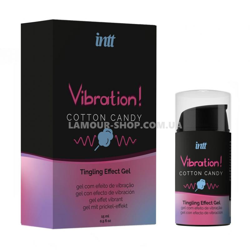 фото Рідкий вібратор Intt Vibration Cotton Candy (15 мл)