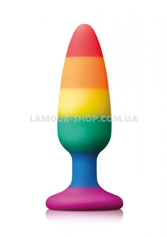 фото Анальная пробка Pleasure Plug Rainbow Medium Multicolor