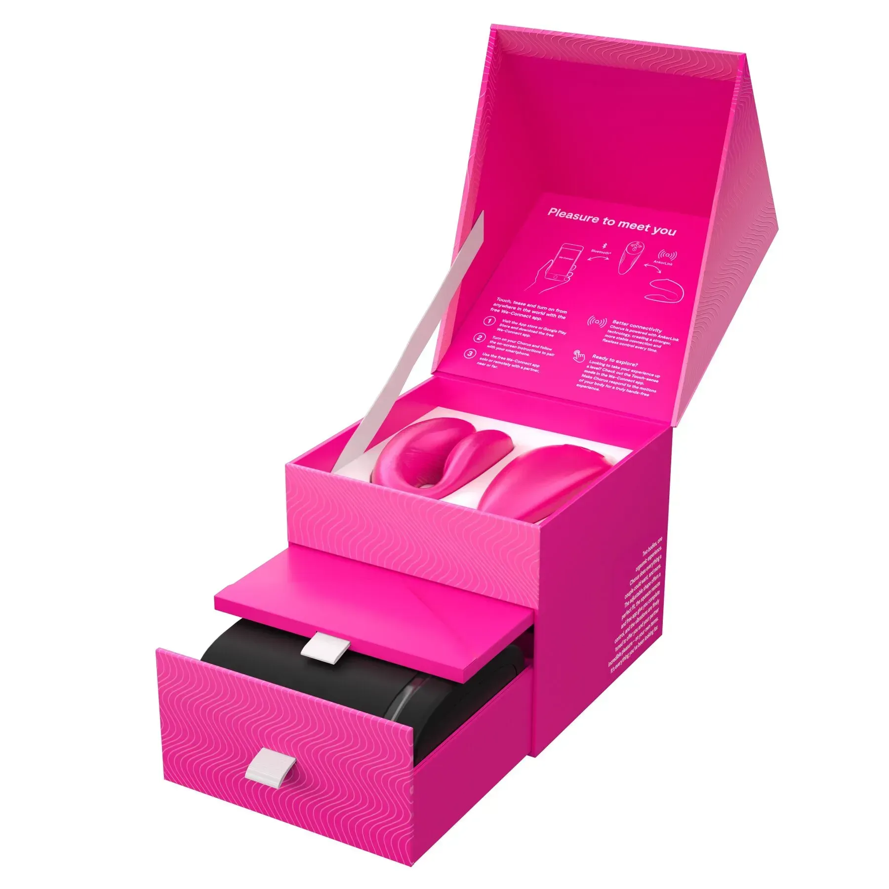 фото Смарт-вібратор для пар We-Vibe Chorus Cosmic Pink, сенсорне керування