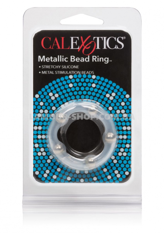 California Exotic Novelties Ерекційне кільце Metallic Bead Ring фото фото Ерекційне кільце Metallic Bead Ring