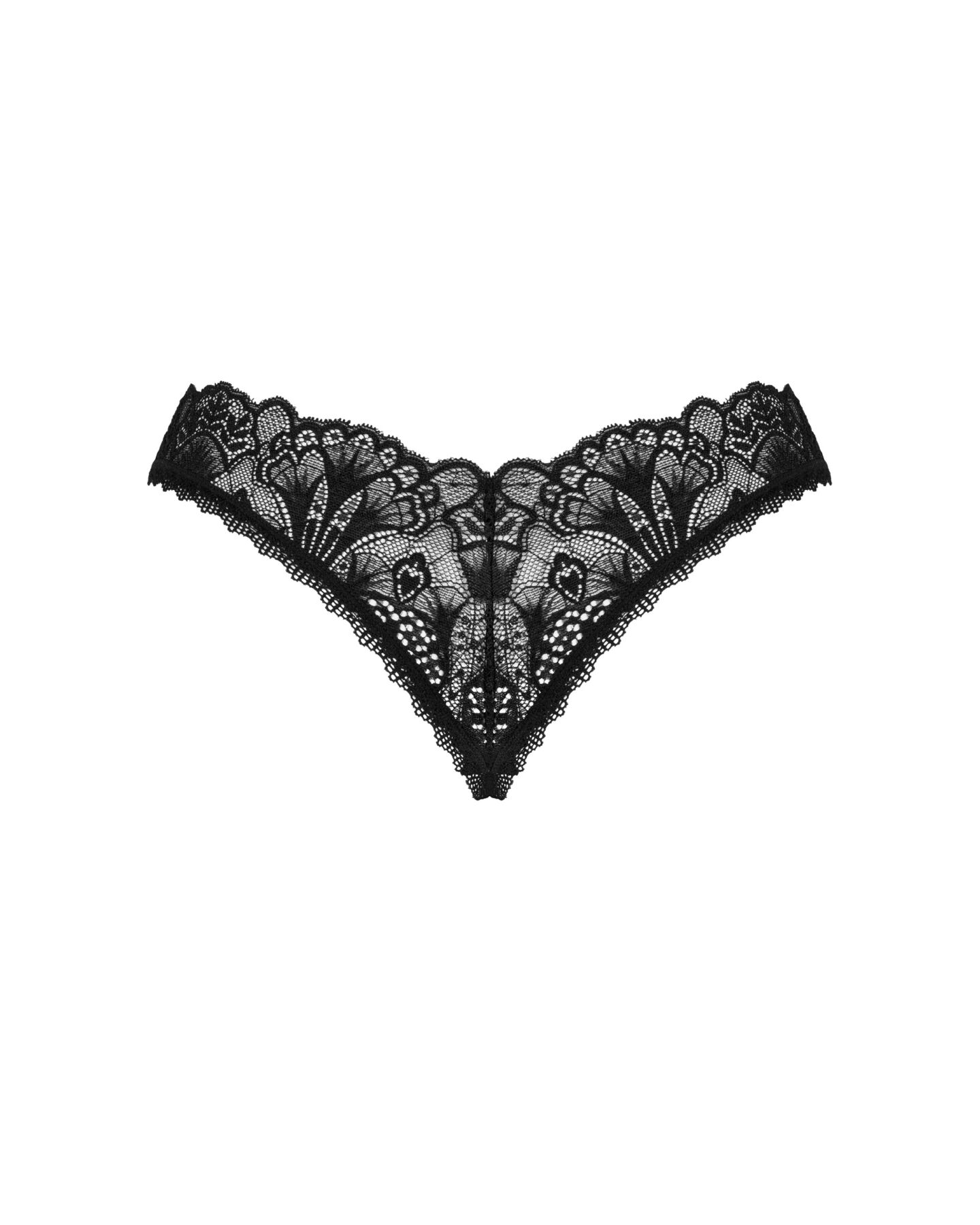 фото Стрінги Obsessive Donna Dream crotchless thong M/L Black, відкритий доступ