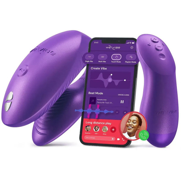 Смарт-вібратор  для пар We-Vibe Chorus Pro Cosmic Purple