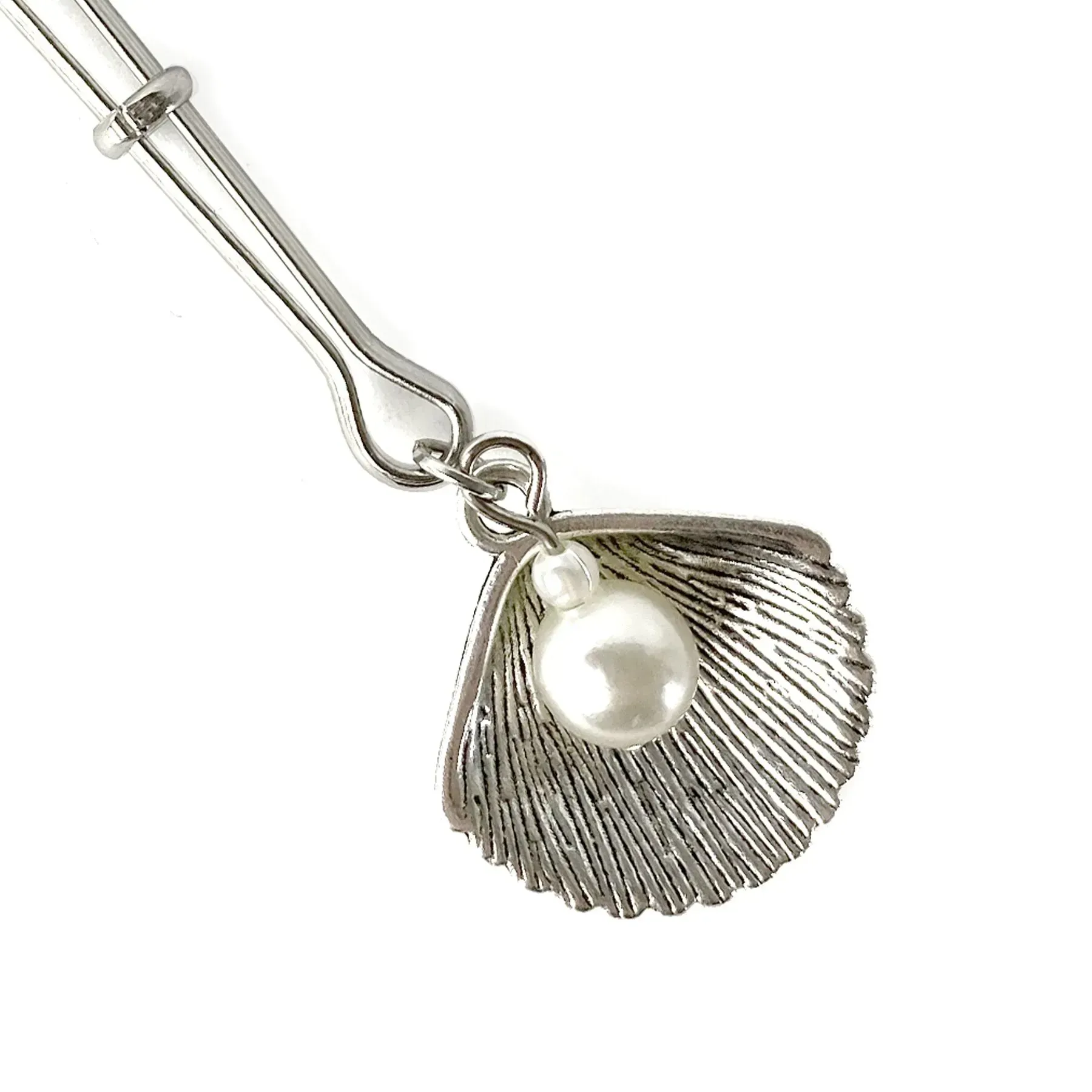 фото Затискач для клітора Art of Sex - Clit Clamp Silver Pearl