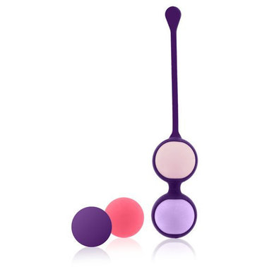 фото Набор вагинальных шариков Rianne S:Pussy Playballs Coral, 15г, 25г, 35г, 55г