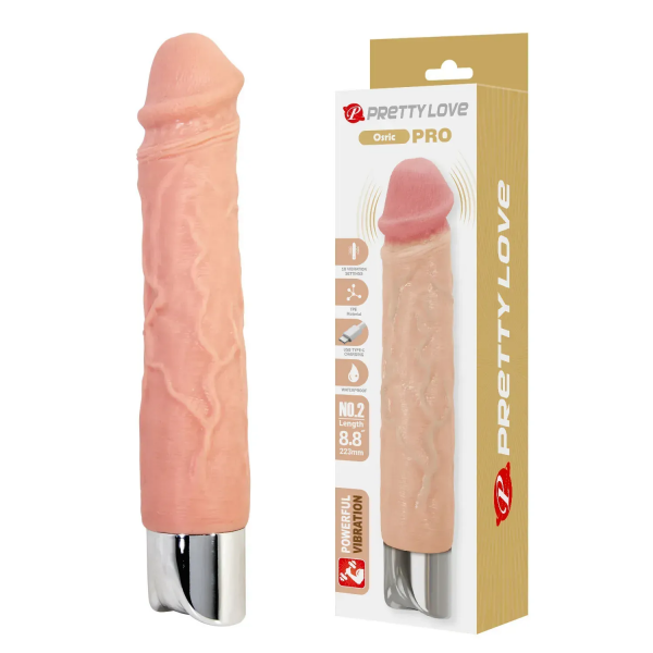 Вібратор Pretty Love - Osric Pro Realistic Vibrating Dildo