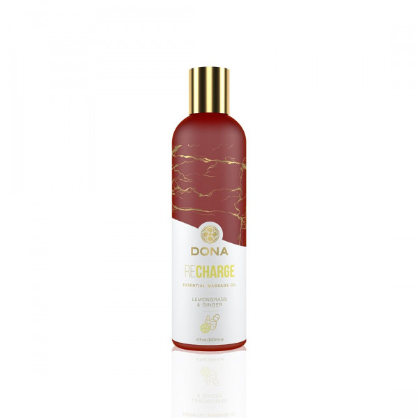 Масажна олія DONA Recharge - Lemongrass & Gingerl (120 мл) 