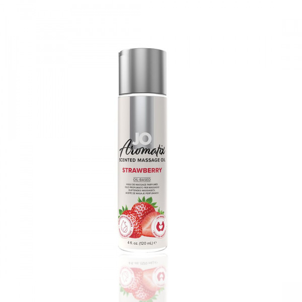 Масажна олія System JO Aromatix - Massage Oil - Strawberry 120 мл
