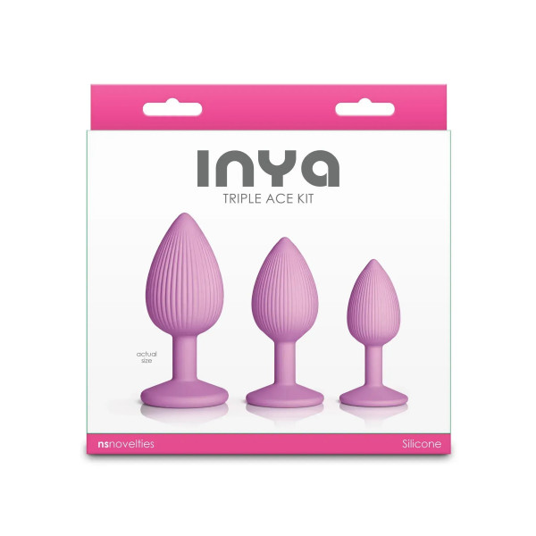 Набір  анальних пробок NS Novelties INYA - Triple Ace Kit - Blush