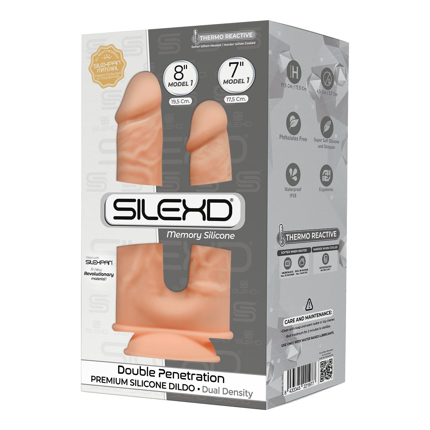 фото Фаллоимитатор двойной SilexD Double Gusto Flesh (Model 1 size 8" & 7")