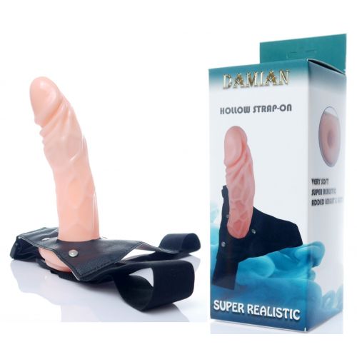 Страпон мужской BOSS - Damian Hollow Strap- on