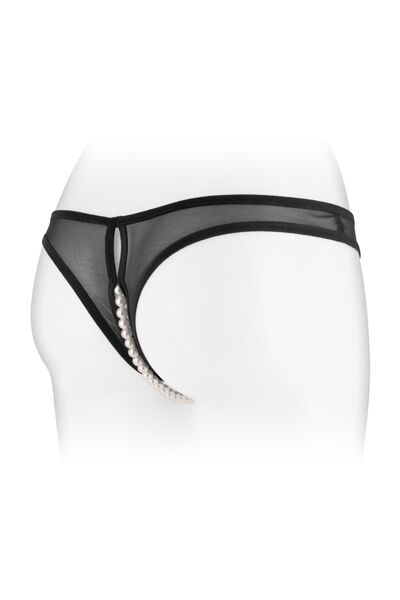 фото Трусики з перлами і доступом Fashion Secret Sophie Black