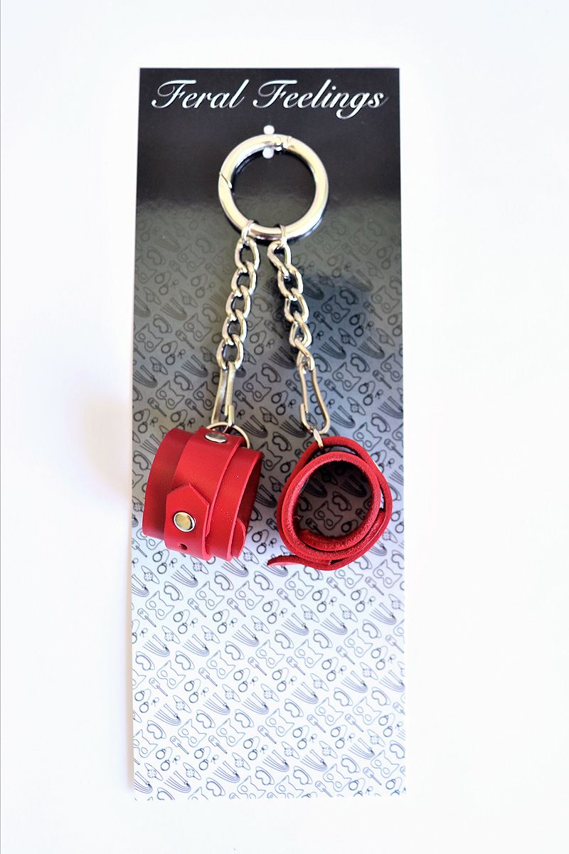 фото Брелок Наручники Червоний