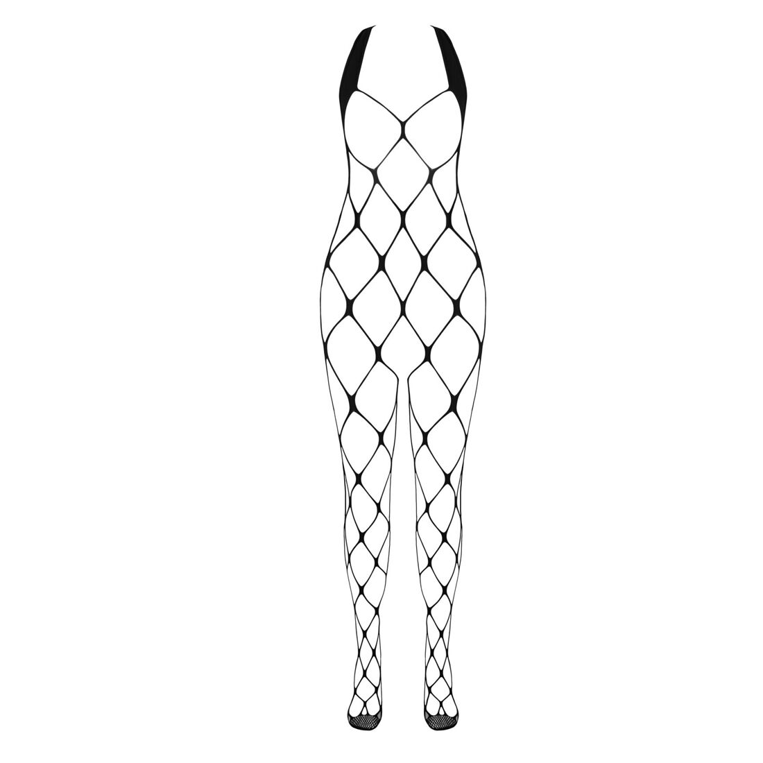 фото Бодістокінг у дуже велику сітку Passion BS091 black, з доступом