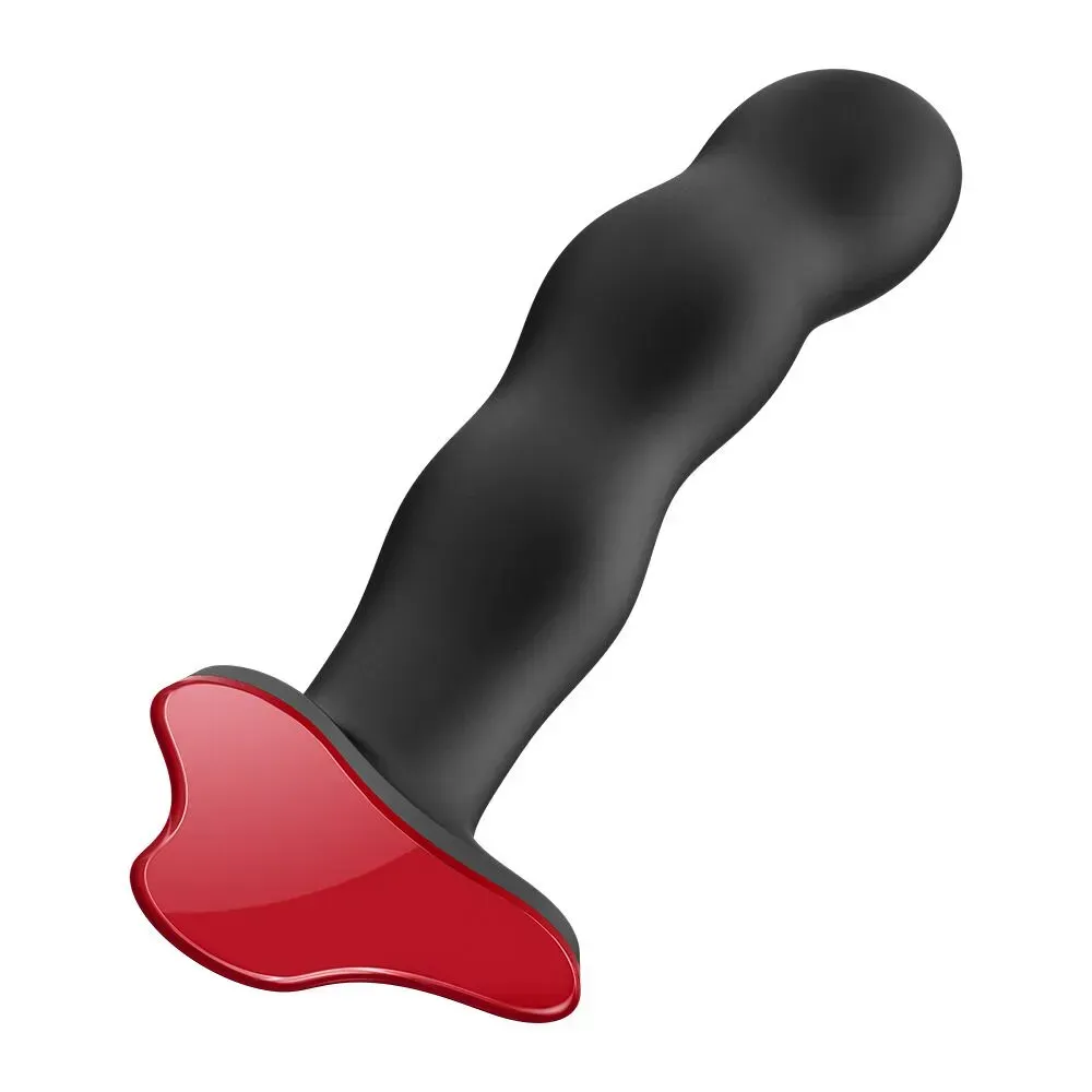 фото Фалоімітатор Fun Factory BOUNCER Black, кульки всередині, ефект вібрації