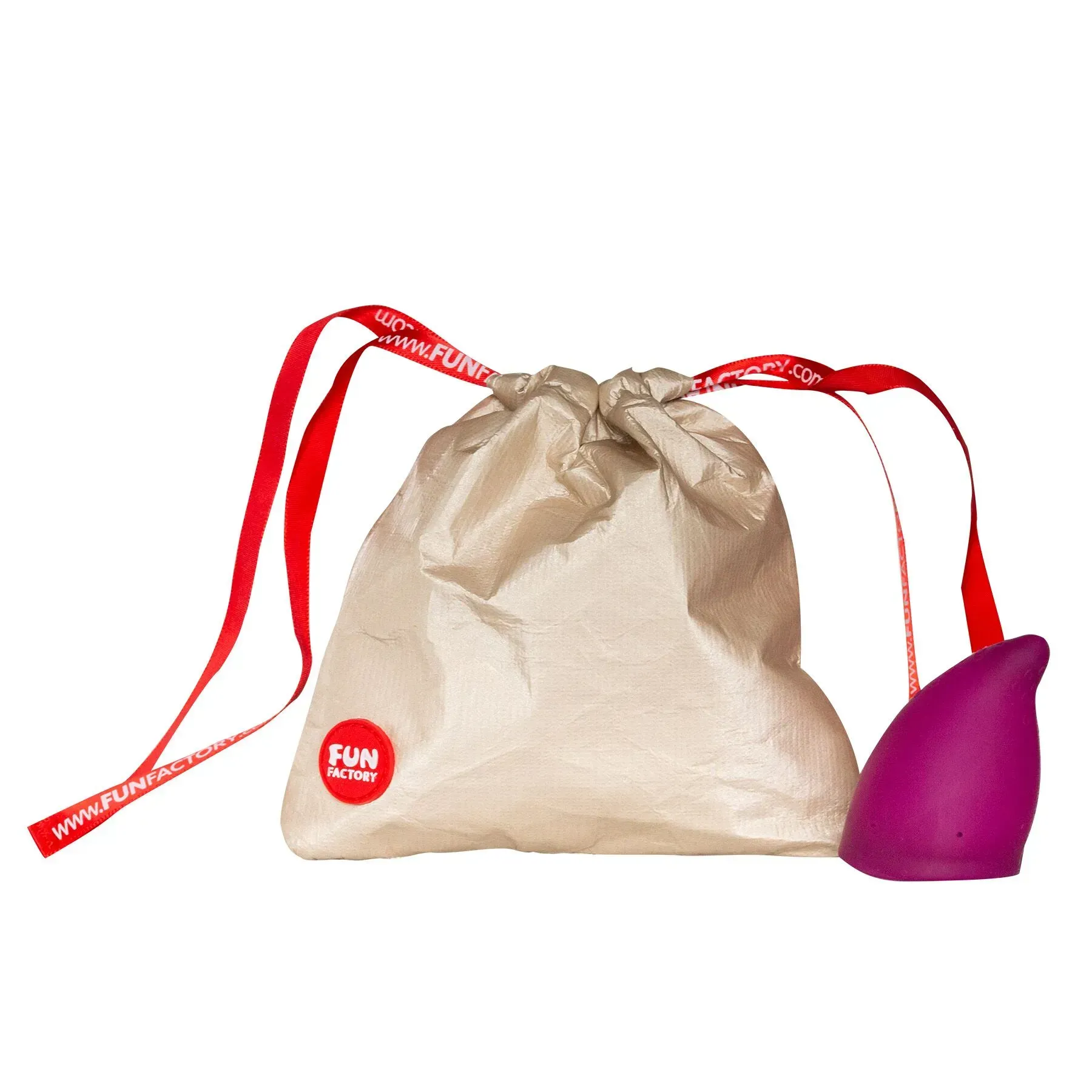 фото Менструальна чаша  Fun Factory FUN CUP SIZE B, бордова, діаметр 4,3 см, 