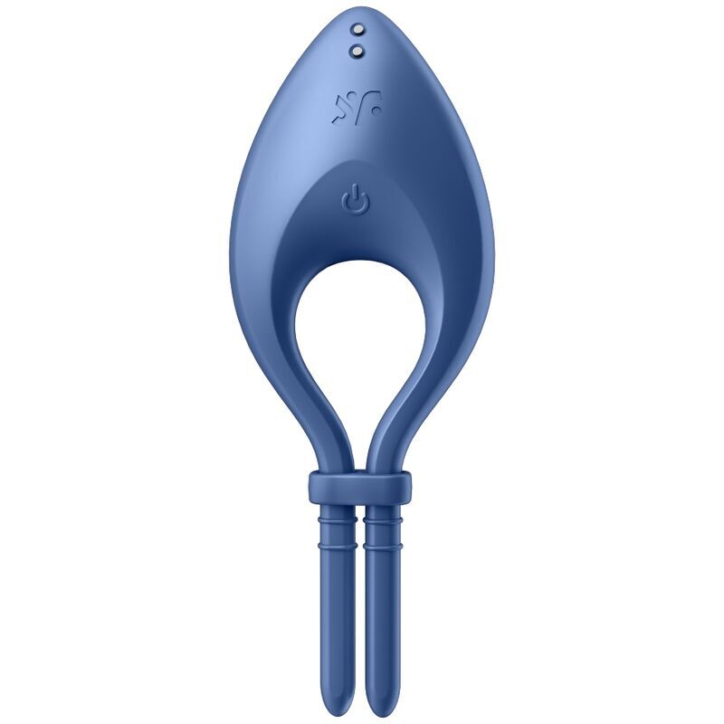 фото Эр смарт виброкольцо лассо с регулировкой размера Satisfyer Bullseye Blue