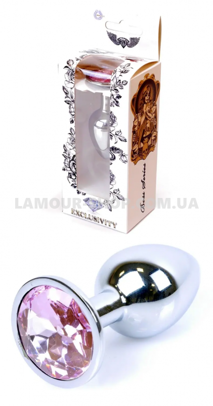 фото Анальна пробка Boss Series - Jewellery Silver PLUG Rose S