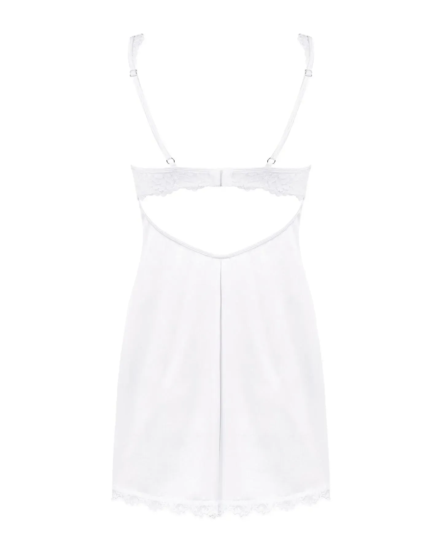 фото Сорочка  Obsessive Amor Blanco underwire chemise & thong white S/M