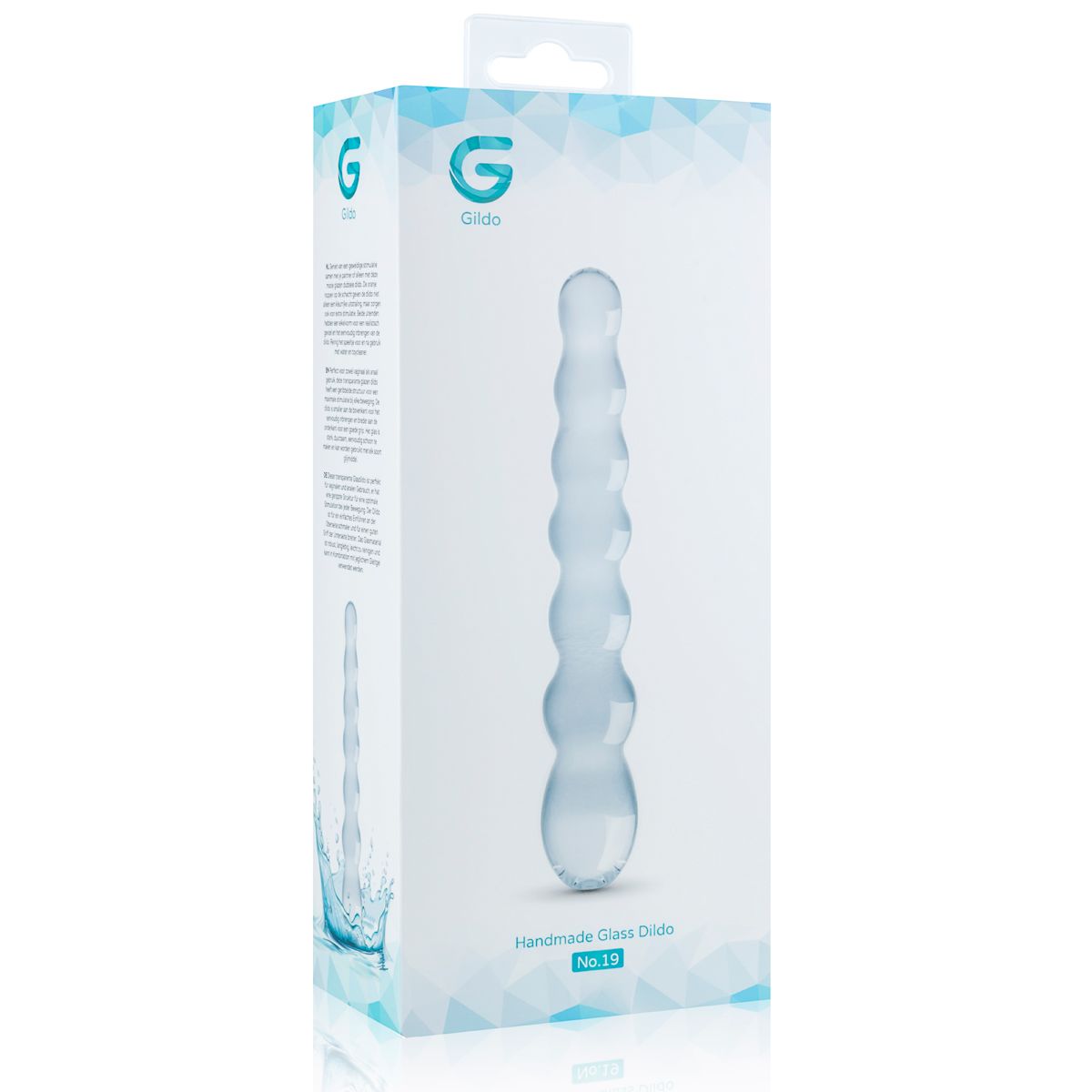 фото Скляний дилдо у вигляді намистин Gildo Glass Dildo No. 19