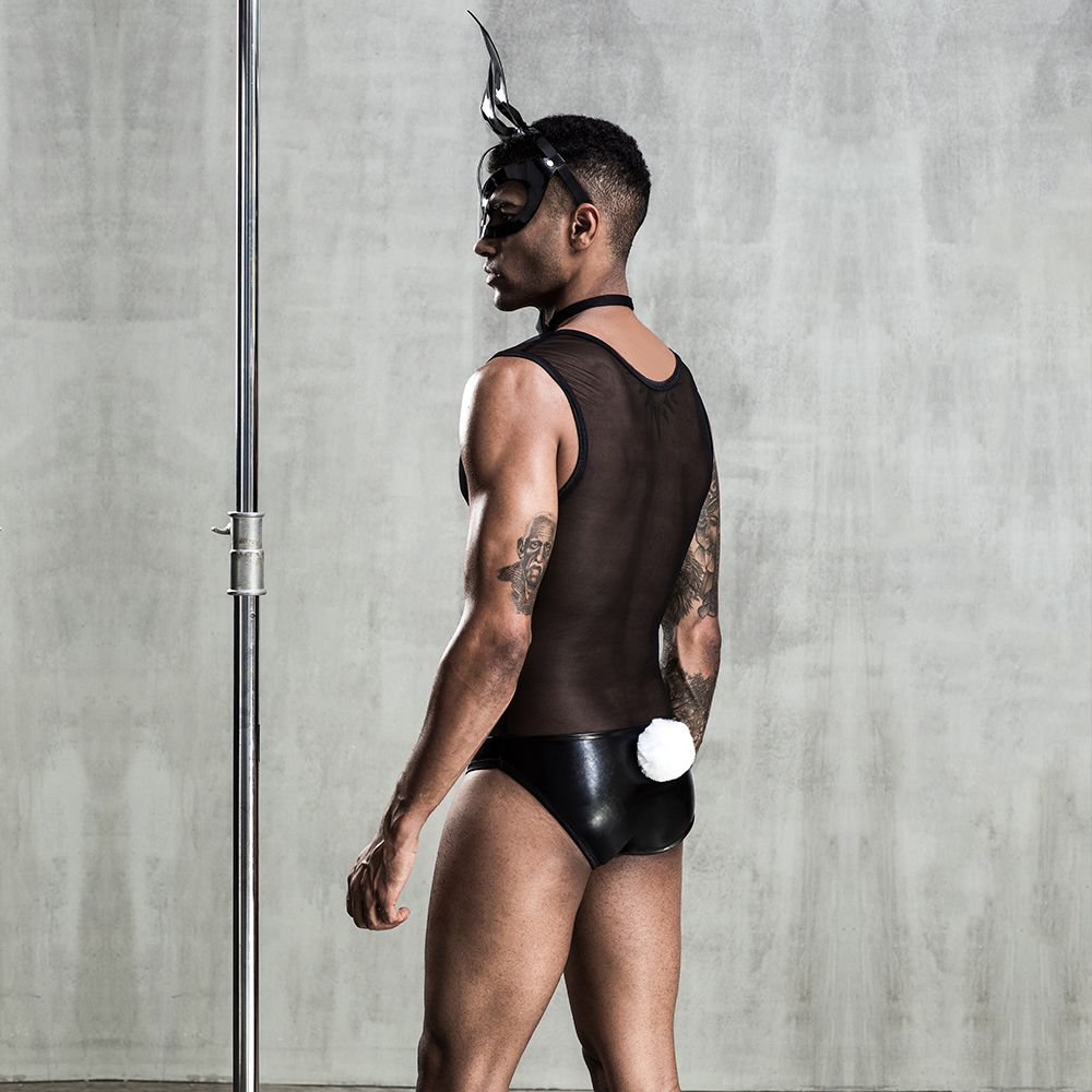 фото Еротичний чоловічий костюм Зайка Джонні з маскою