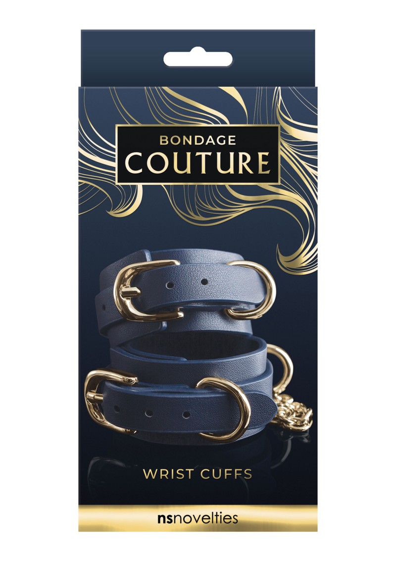 фото Наручники Bondage Couture Wrist Cuff Blue