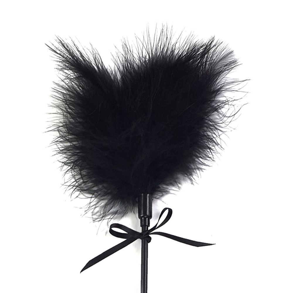 фото Лоскітка з ляпалкою Піка Art of Sex - Puff Peak, колір Чорний