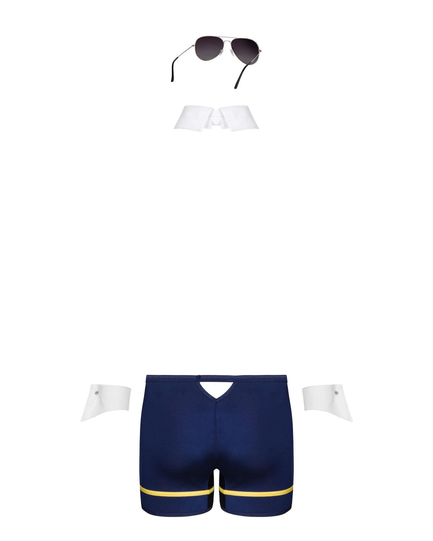 фото Костюм пілота Obsessive Pilotman set L/XL, боксери, манжети, комір 