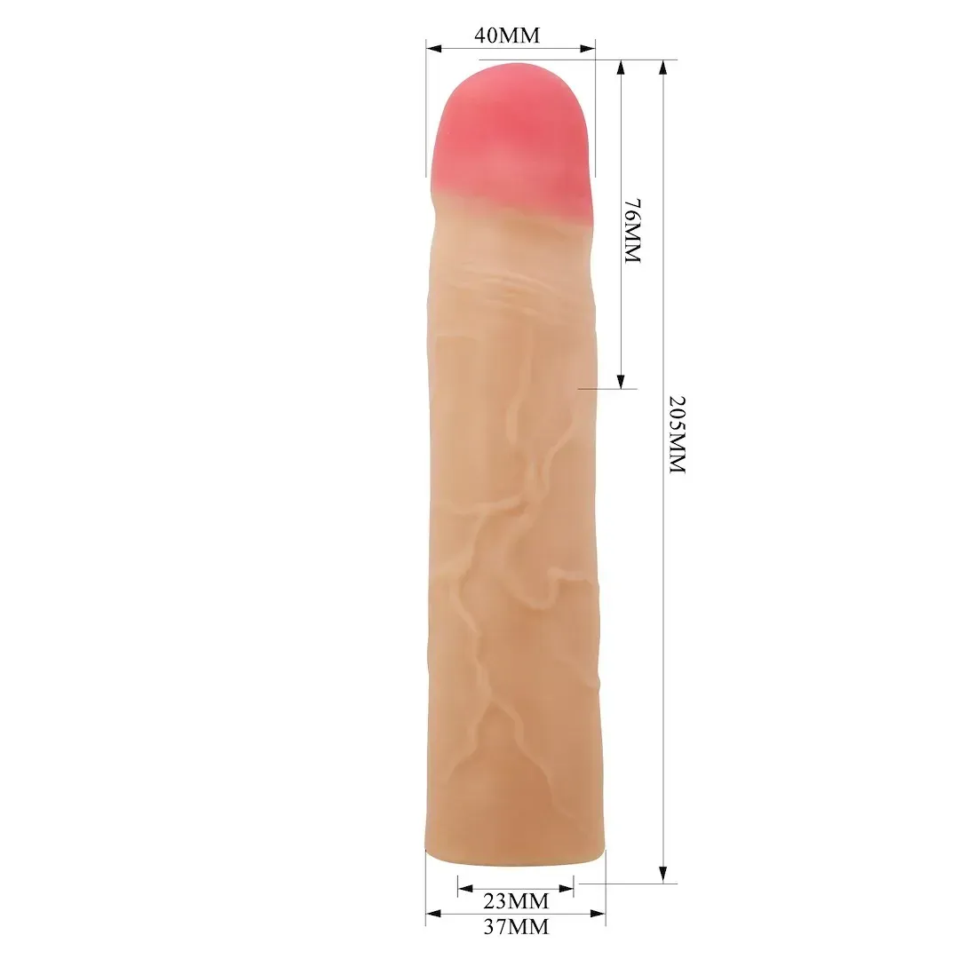фото Подовжуюча насадка презерватив Pretty Love - Kylian 3"( 76 mm) Extended Series