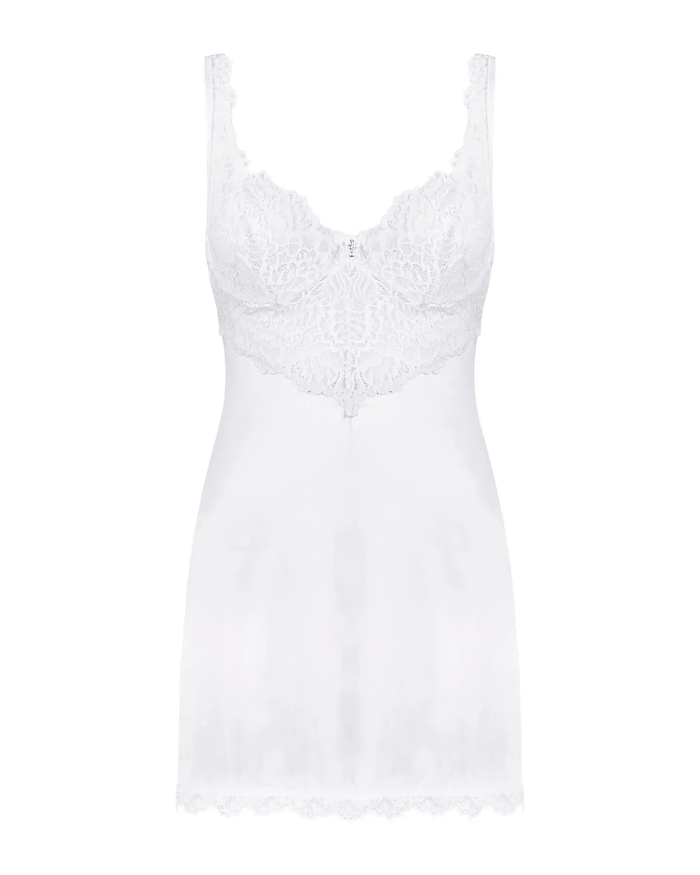 фото Сорочка  Obsessive Amor Blanco underwire chemise & thong white S/M