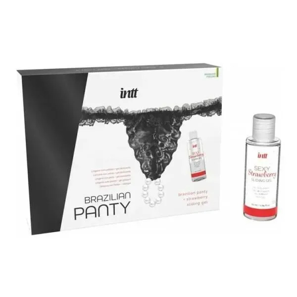 Набір Intt BRAZILIAN PANTY BLACK: трусики на резинці S-XL 