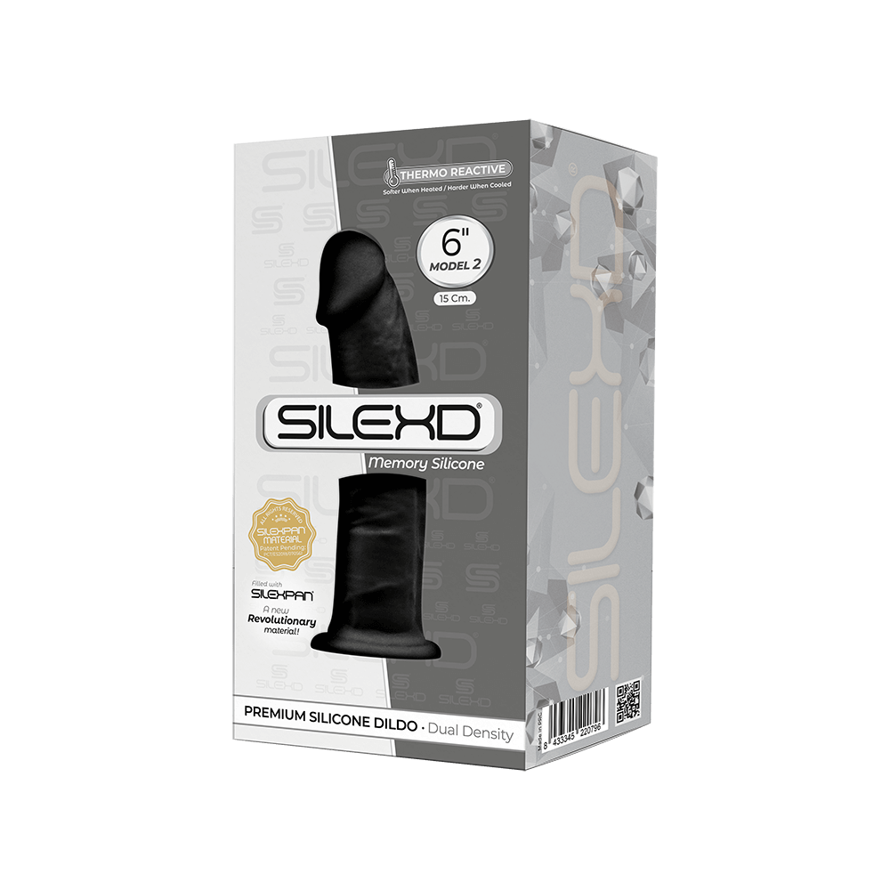 фото Фаллоимитатор SilexD Robby Black (MODEL 2 size 6in), силикон+Silexpan
