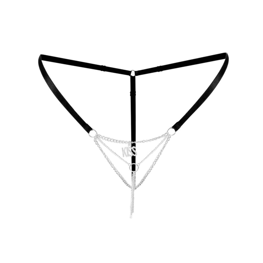 фото Трусики з ланцюжком та підвіскою Art of Sex - KISS panties XS-M