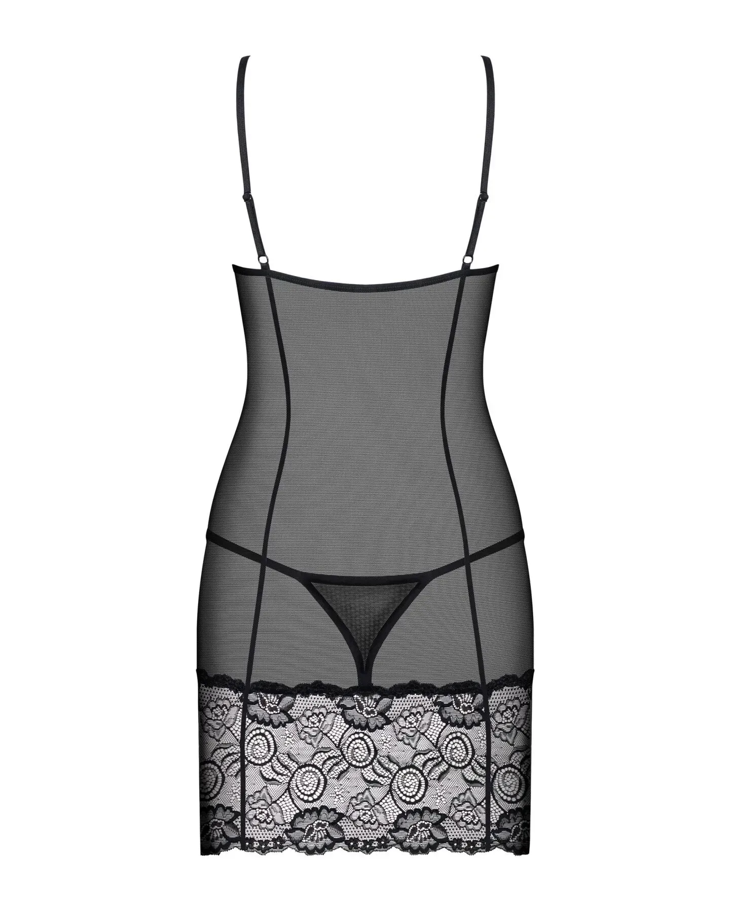 фото Сорочка  Obsessive Alluria chemise & thong S/M