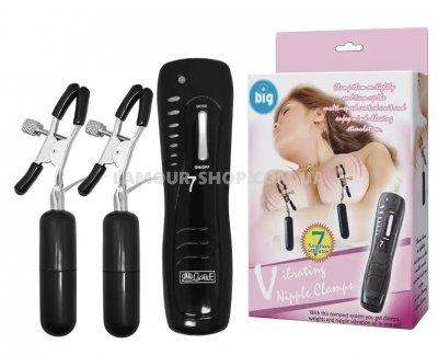 Вібростимулятор для грудей BAILE - Vibrating Nipple Clamps Вібростимулятор для грудей BAILE - Vibrating Nipple Clamps