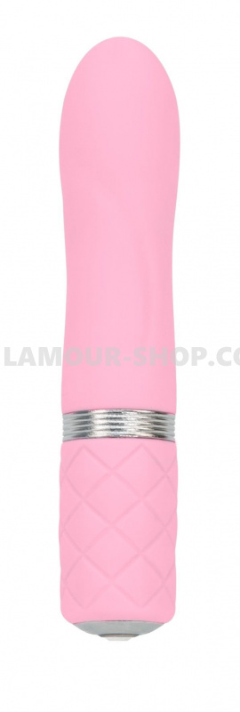 фото Вібратор PILLOW TALK - Flirty Pink з кристалом Сваровські, гнучка голівка