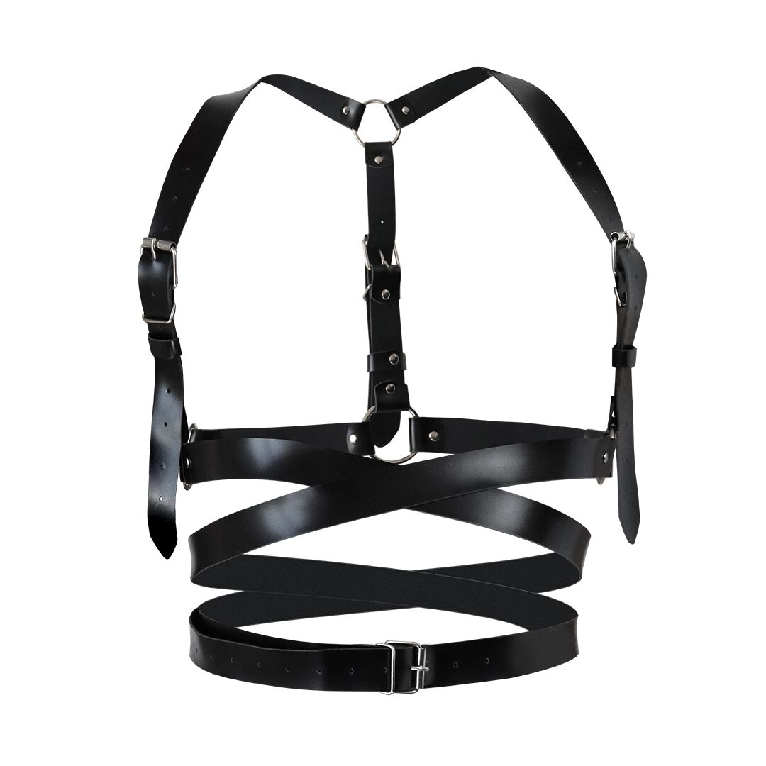 фото Шкіряна портупея Art of Sex - Melani Leather harness, Чорна XS-M