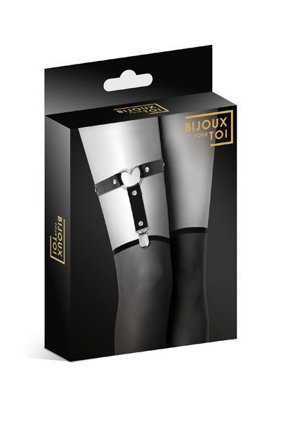 фото Гартер на ногу Bijoux Pour Toi - WITH HEART Black