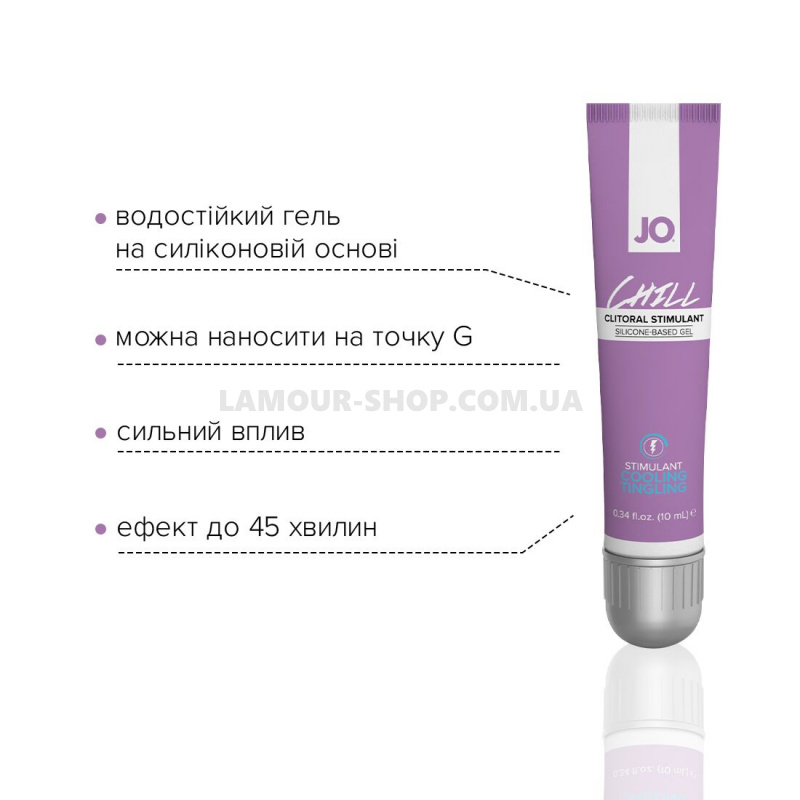 System JO Стимулюючий гель для клітора System JO CHILL COOLING (10 мл)охолоджувальний фото фото Стимулюючий гель для клітора System JO CHILL COOLING (10 мл)охолоджувальний