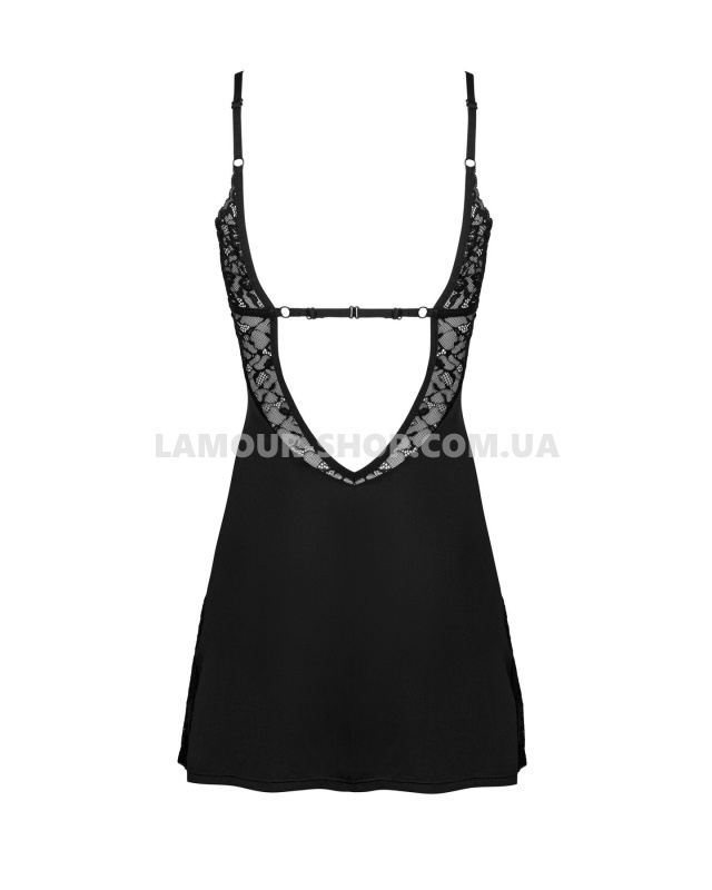 Obsessive Сорочка Obsessive Bellastia chemise & thong M/L фото фото Сорочка Obsessive Bellastia chemise & thong M/L