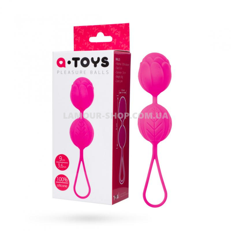 фото Вагинальные шарики TOYFA A-Toys, Силикон, Розовый, Ø 3,5 см